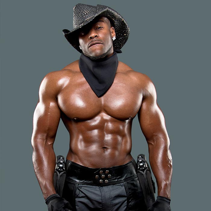 Onyx is a sexy black male stripper in Las Vegas